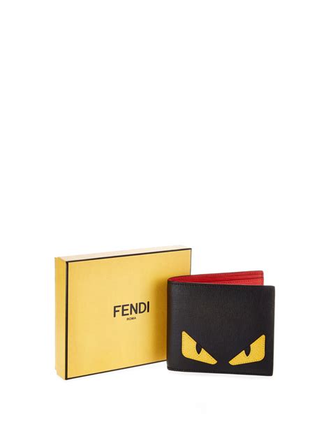 fendi bag bugs bi-fold wallet|Fendi trifold wallet.